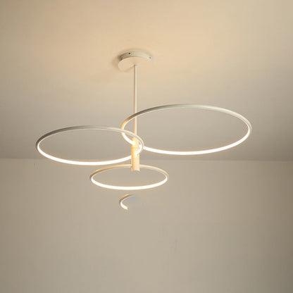 Diff 3 Black LED Rings Chandelier-DF2179