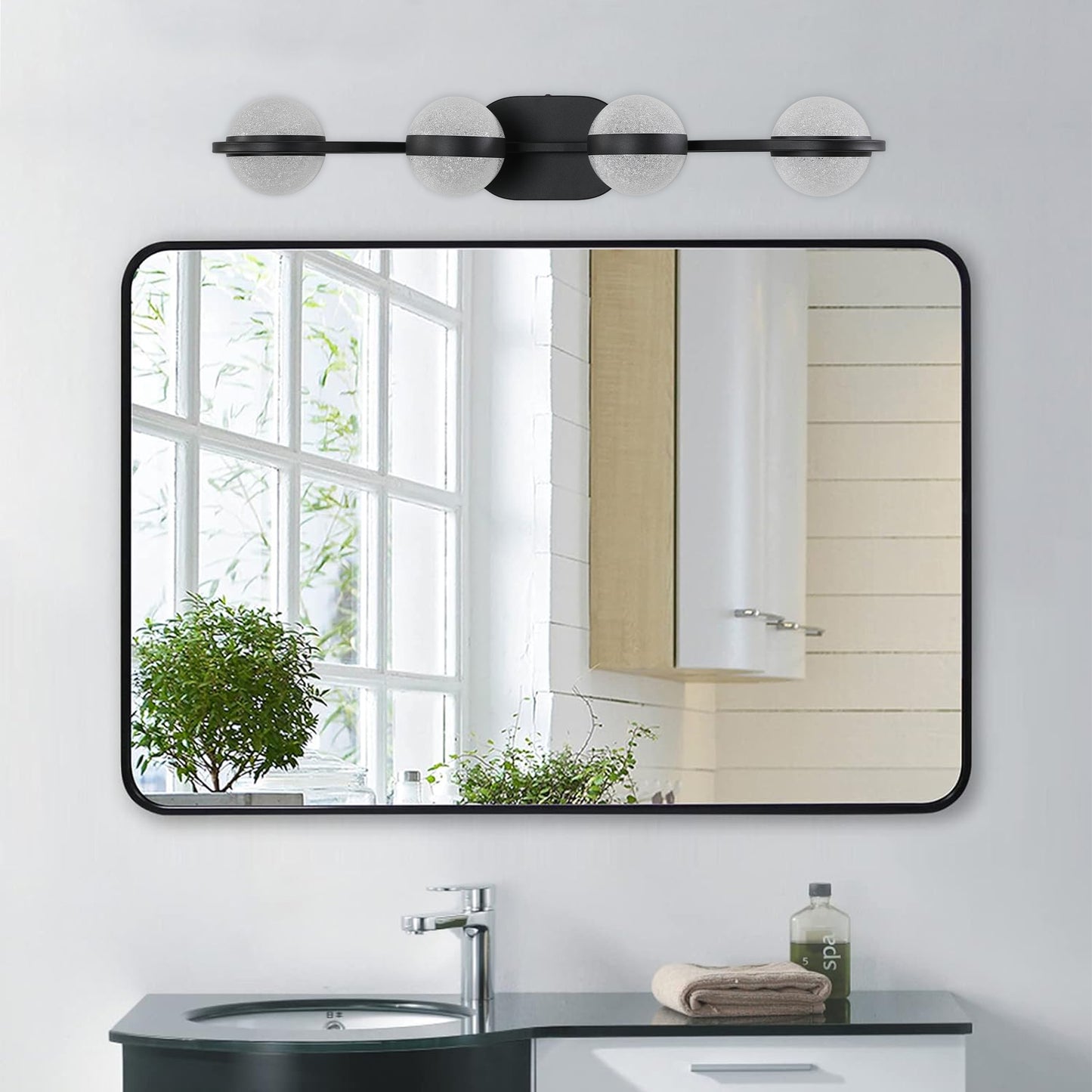Modern Minimalist LED 4 Bulb Bathroom Vanity Light-DG2037