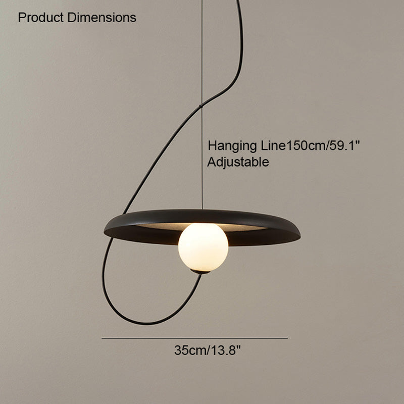 Diff Acoustic Disc Pendant Light-DF2080