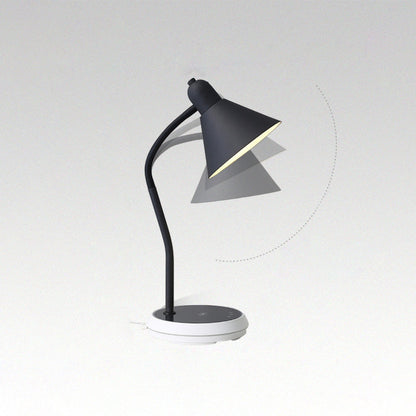 Diff Dimmable Touch Flexible Gooseneck Desk Lamp with Wireless Charger-DF8044