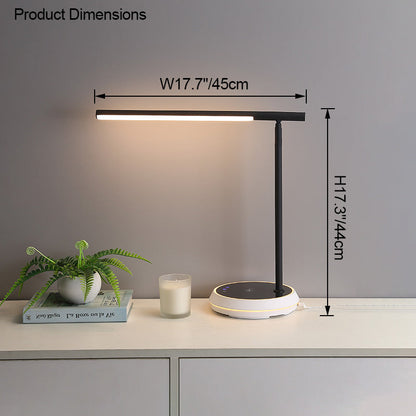 Diff Dimmable Touch Cantilever Desk Lamp with Wireless Charger-DF8040