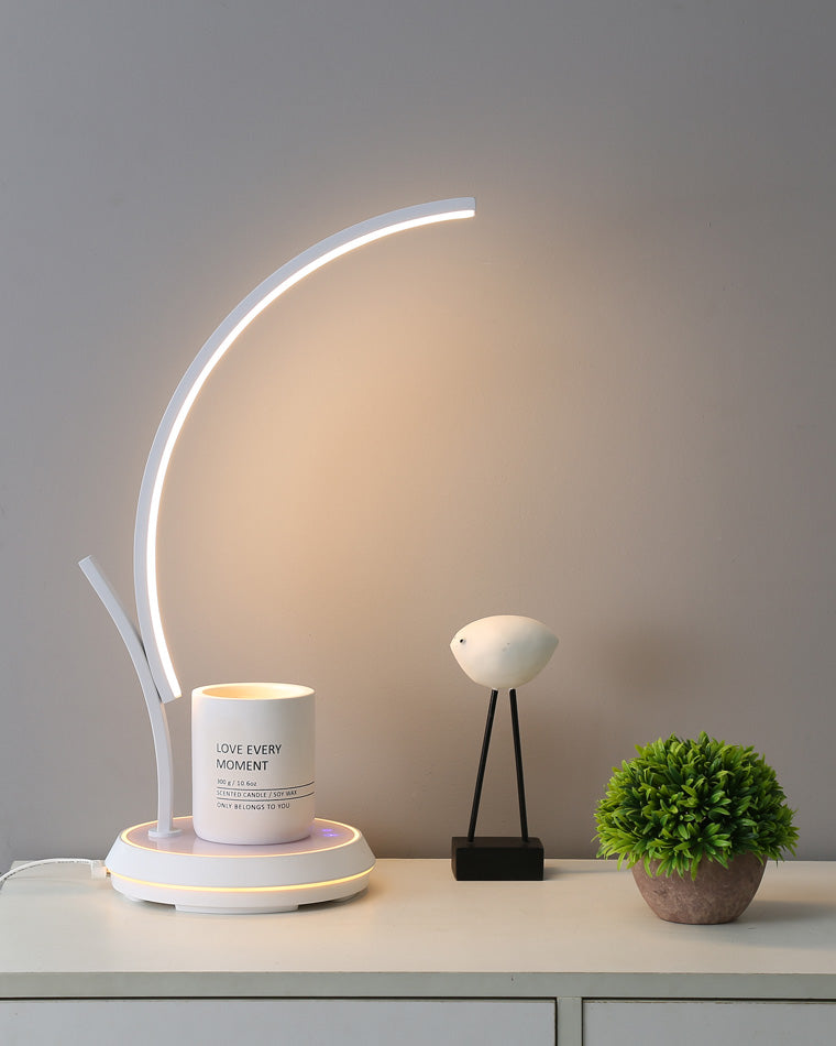 Diff Dimmable Touch Arc Desk Lamp with Wireless Charger-DF8041