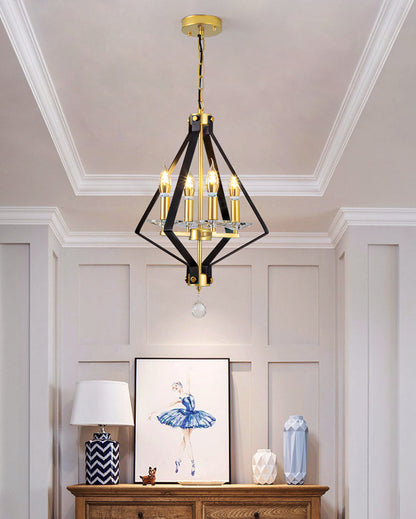 Diff Prism Gold Candle Chandelier-DF2263