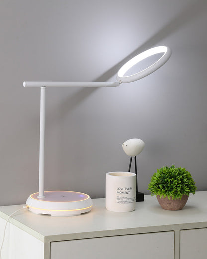 Diff Dimmable Touch Round Desk Lamp with Wireless Charger-DF8042