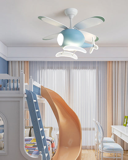 Diff 36" Remote Airplane Ceiling Fan with Dimmable Light-DF5007