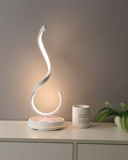 Diff Dimmable Infinity Sculptural Table Lamp with Wireless Charger-DF8043