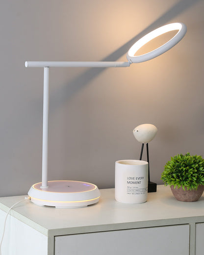 Diff Dimmable Touch Round Desk Lamp with Wireless Charger-DF8042