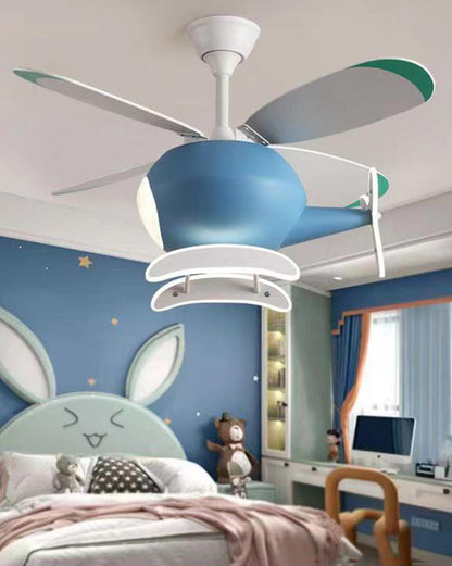 Diff 36" Remote Airplane Ceiling Fan with Dimmable Light-DF5007