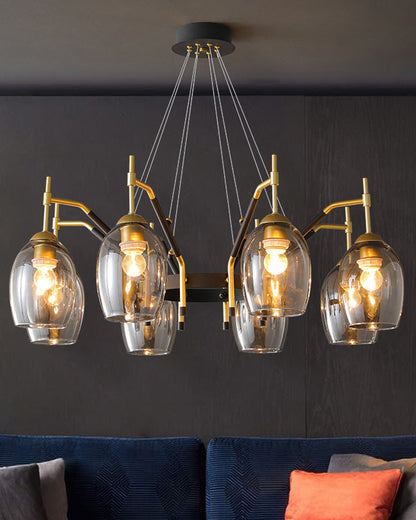 Diff Glass Bell Chandelier-DF2260
