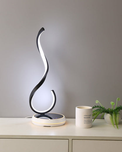 Diff Dimmable Infinity Sculptural Table Lamp with Wireless Charger-DF8043