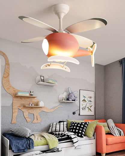 Diff 36" Remote Airplane Ceiling Fan with Dimmable Light-DF5007