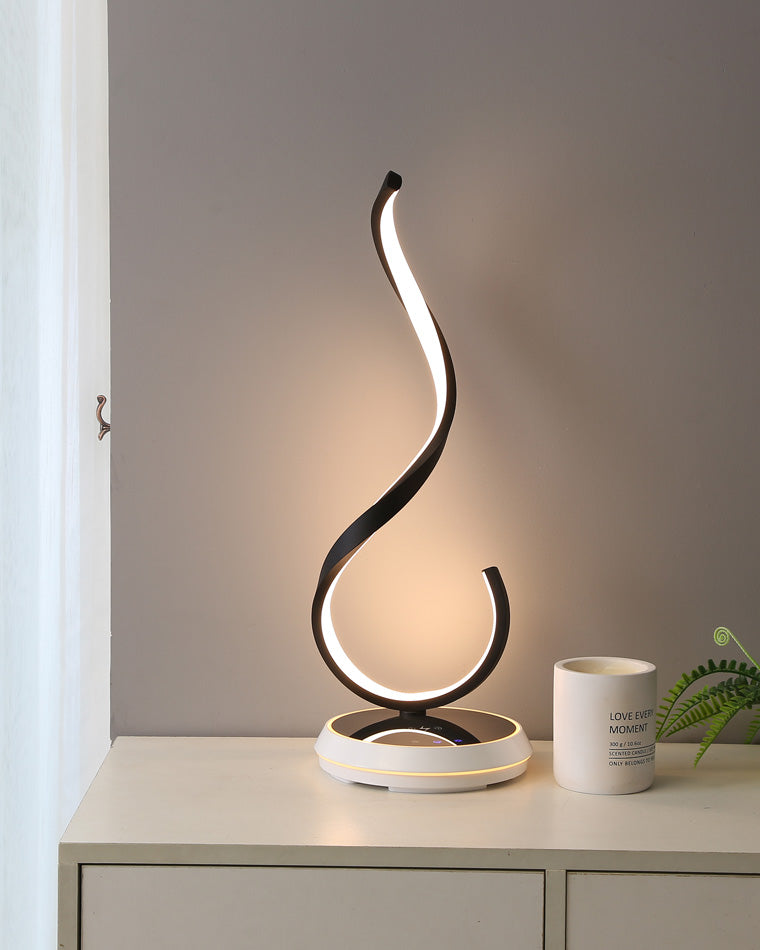 Diff Dimmable Infinity Sculptural Table Lamp with Wireless Charger-DF8043