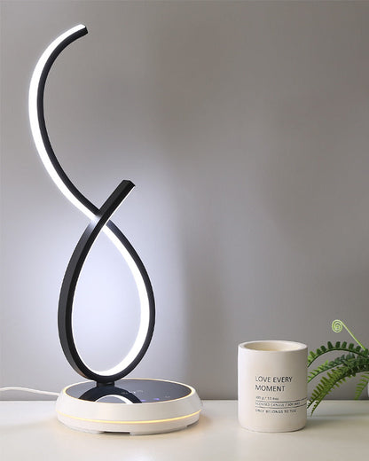 Diff Dimmable Infinity Sculptural Table Lamp with Wireless Charger-DF8043