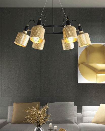 Diff Industrial Gold Chandelier-DF2262