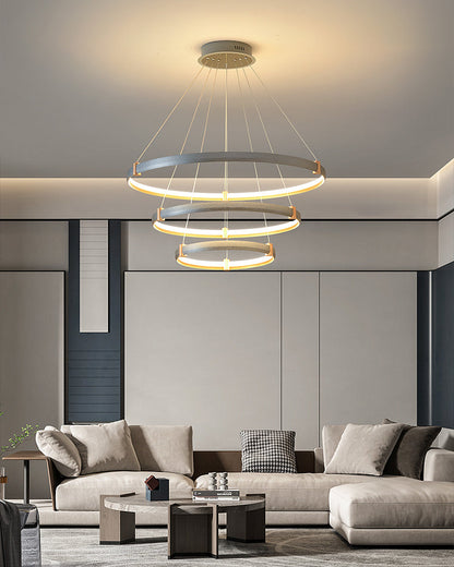 Diff Grey Tiered Circular Led Chandelier-DF2269