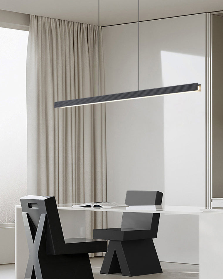 Diff Contemporary Black Linear Led Pendant Light-DF2281