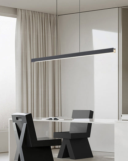 Diff Contemporary Black Linear Led Pendant Light-DF2281