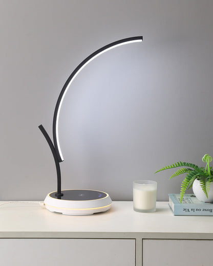 Diff Dimmable Touch Arc Desk Lamp with Wireless Charger-DF8041