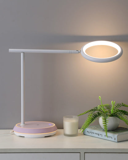Diff Dimmable Touch Round Desk Lamp with Wireless Charger-DF8042