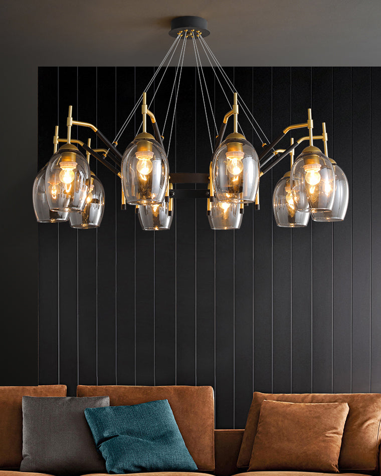Diff Glass Bell Chandelier-DF2260