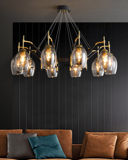 Diff Glass Bell Chandelier-DF2260