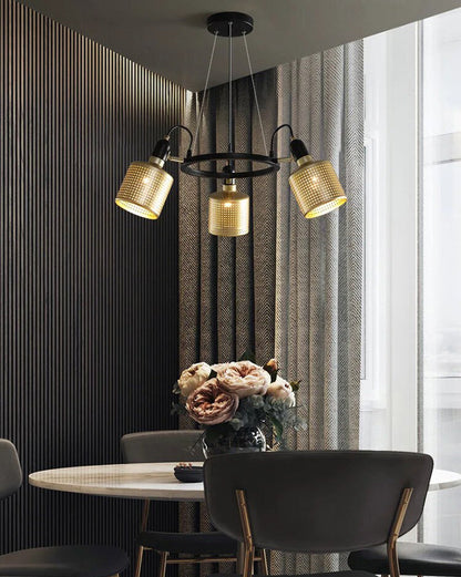 Diff Industrial Gold Chandelier-DF2262
