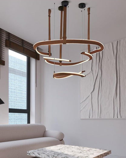 Diff Belt Circular Chandelier-DF2266