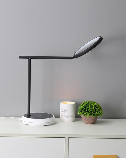 Diff Dimmable Touch Round Desk Lamp with Wireless Charger-DF8042