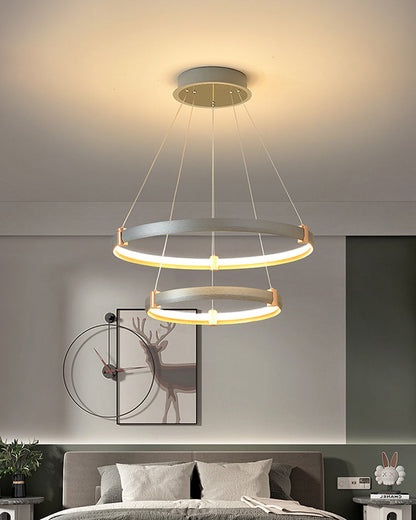 Diff Grey Tiered Circular Led Chandelier-DF2269