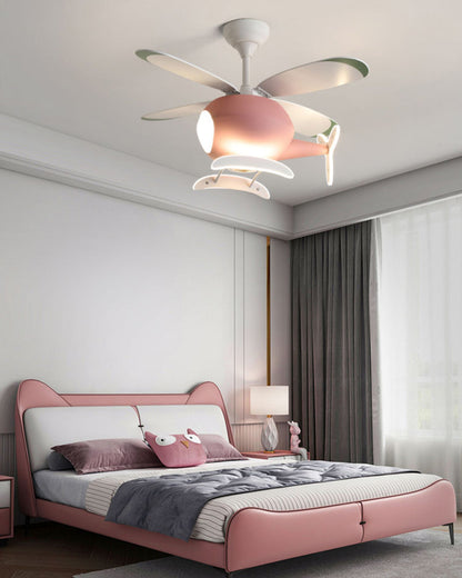 Diff 36" Remote Airplane Ceiling Fan with Dimmable Light-DF5007