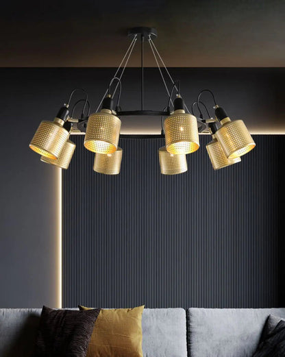 Diff Industrial Gold Chandelier-DF2262