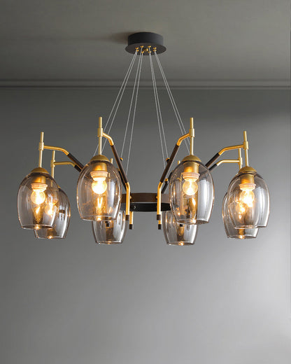 Diff Glass Bell Chandelier-DF2260