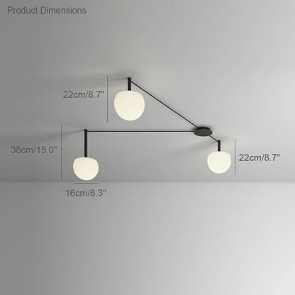 Diff Custom Frosted Glass Globe Ceiling Light-DF1029