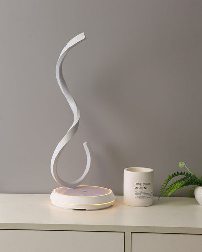 Diff Dimmable Infinity Sculptural Table Lamp with Wireless Charger-DF8043