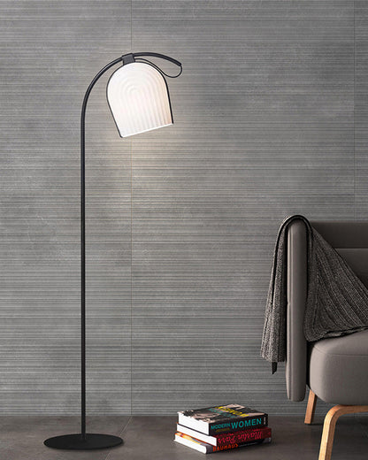 Diff Pleated Arc Floor Lamp for Reading-DF7033