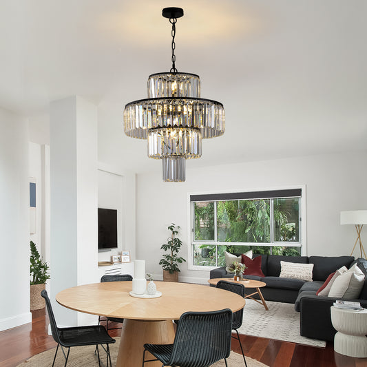 Black Luxury Crystal Chandelier Modern Chandeliers Lights -DG2012