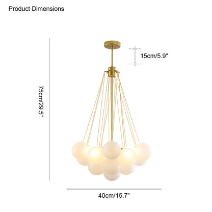 Diff Frosted Glass Bubbles Chandelier-DF2068