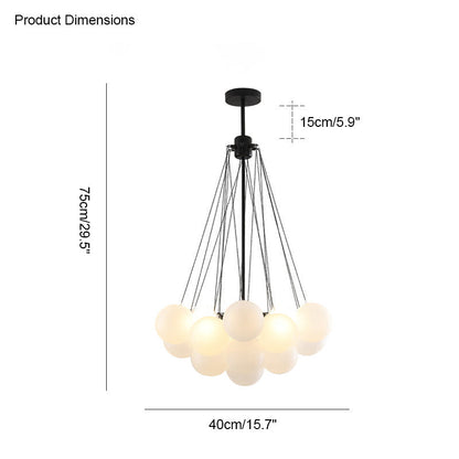 Diff Frosted Glass Bubbles Chandelier-DF2068