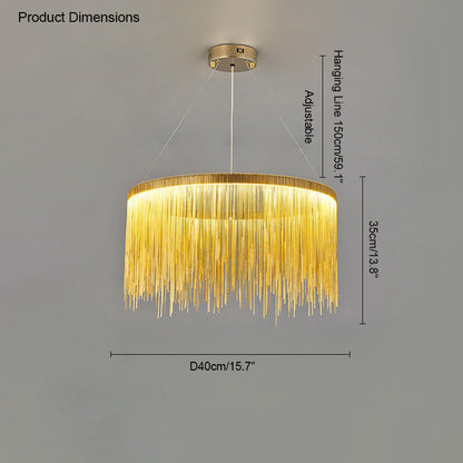 Diff Tassel Round/Linear Chandelier-DF2062
