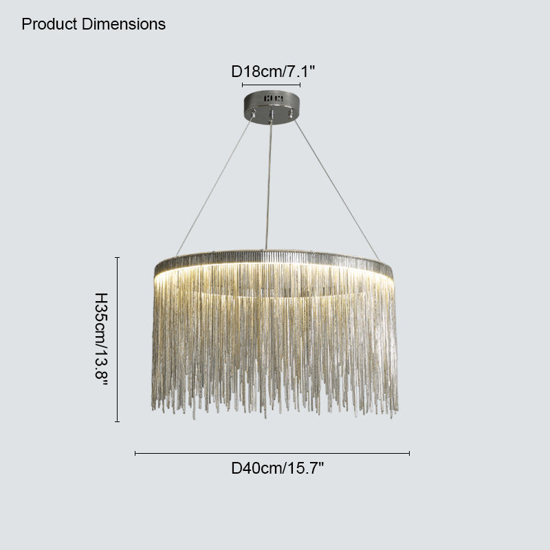 Diff Tassel Round/Linear Chandelier-DF2062