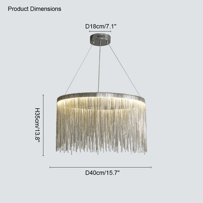 Diff Tassel Round/Linear Chandelier-DF2062