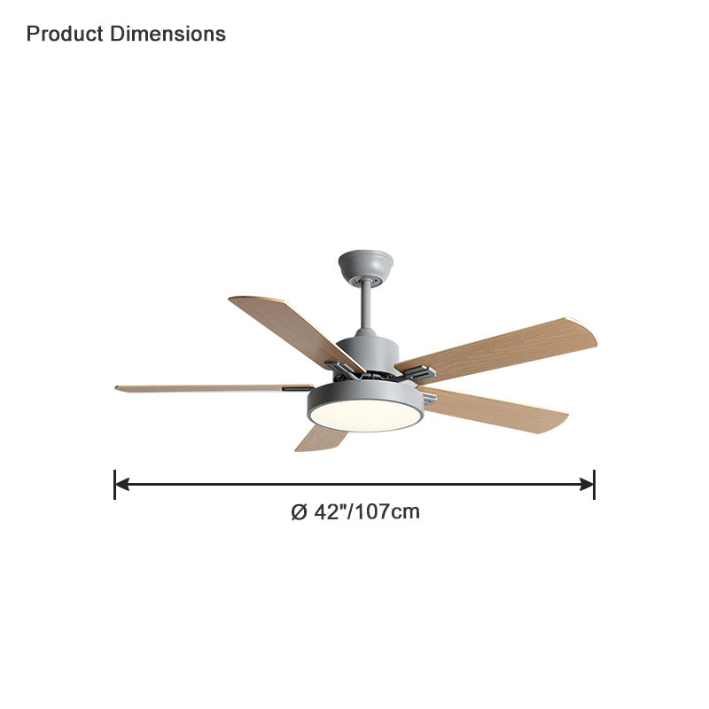 Diff Slimline Ceiling Fan with Dimmable Light-DF5013
