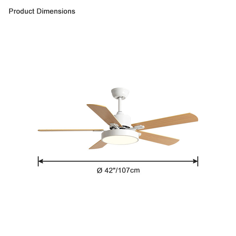 Diff Slimline Ceiling Fan with Dimmable Light-DF5013