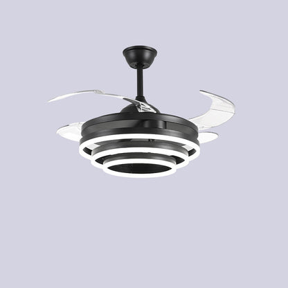 Diff 42" Hugger Ceiling Fan Chandelier with Remote-DF5028