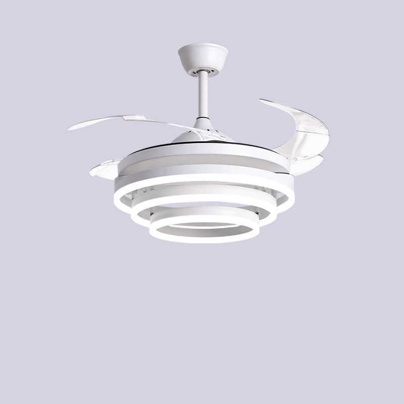 Diff 42" Hugger Ceiling Fan Chandelier with Remote-DF5028