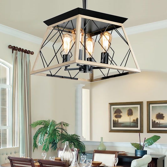 4-Light Farmhouse Chandeliers -DG2002