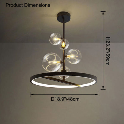 Diff Vertical Glass Bubble Chandelier-DF2293