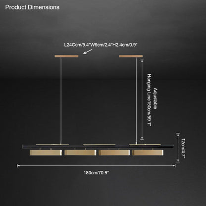Diff Triple Linear Pendant Chandelier-DF2103