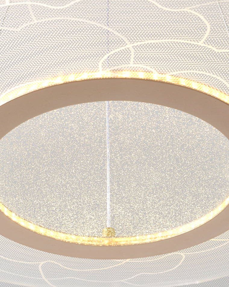 Diff Champagne Gold Acrylic Flower Chandelier-DF2275