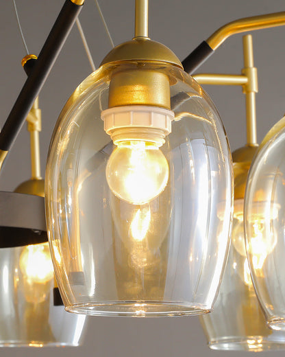 Diff Glass Bell Chandelier-DF2260